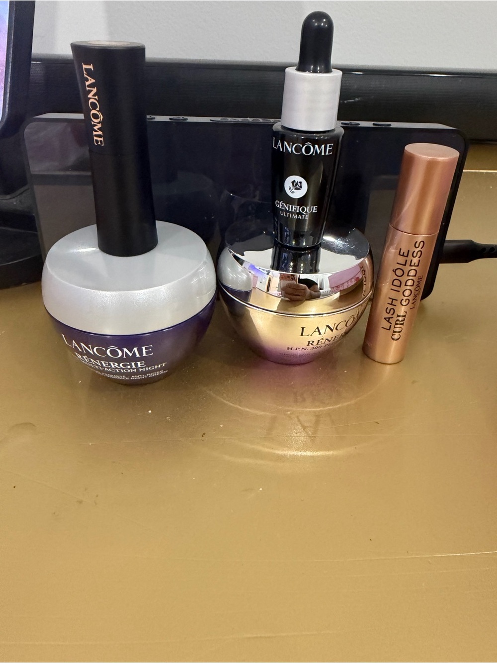 Lancome Primer & Serum Set in Purple and Rose Gold